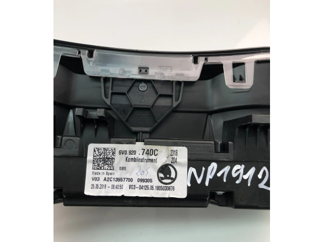 Спидометр (приборный щиток) 6V0920740C Skoda Fabia Mk3 (NJ)