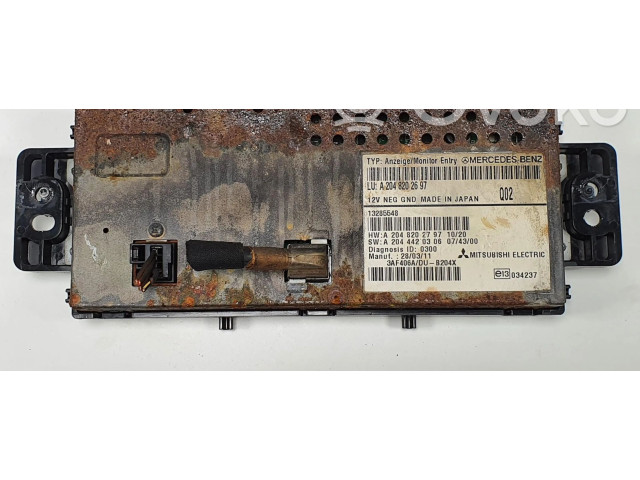 Экран/ дисплей / маленький экран A2048202697 Mercedes-Benz GLK (X204) 2012