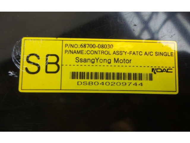Блок управления климат-контролем 6870008030, 6870008030 SsangYong Rexton
