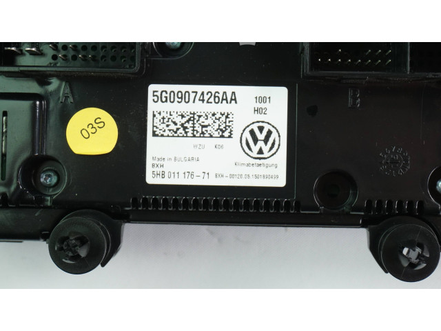Блок управления климат-контролем 5G0907426AA Volkswagen Golf VII