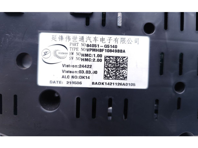 Панель приборов 94051-G5140 KIA Niro