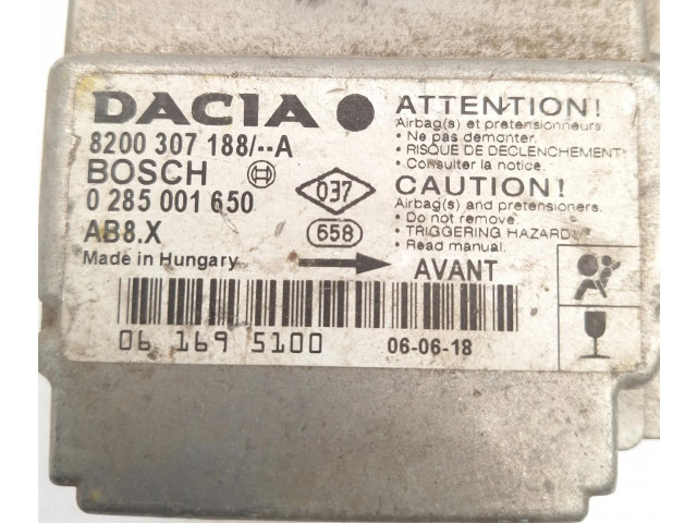 Блок подушек безопасности 8200307188A, 0285001650 Dacia Logan I