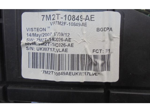 Панель приборов 7M2T-10849-AE, 7M2T-10849-AE   Ford S-MAX       