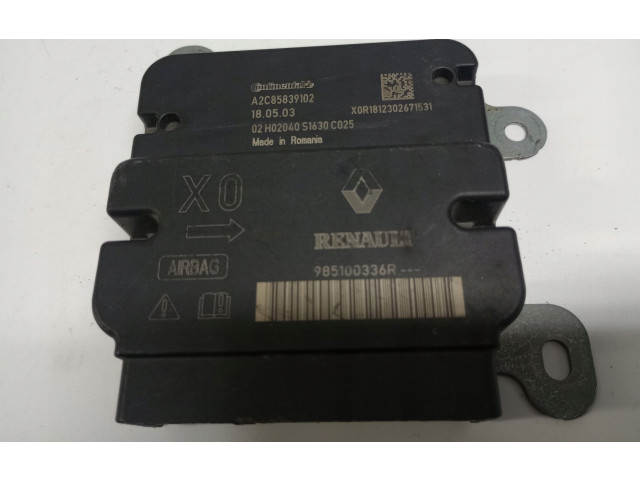 Блок подушек безопасности 985100336R, X0R1523602715573 Dacia Dokker