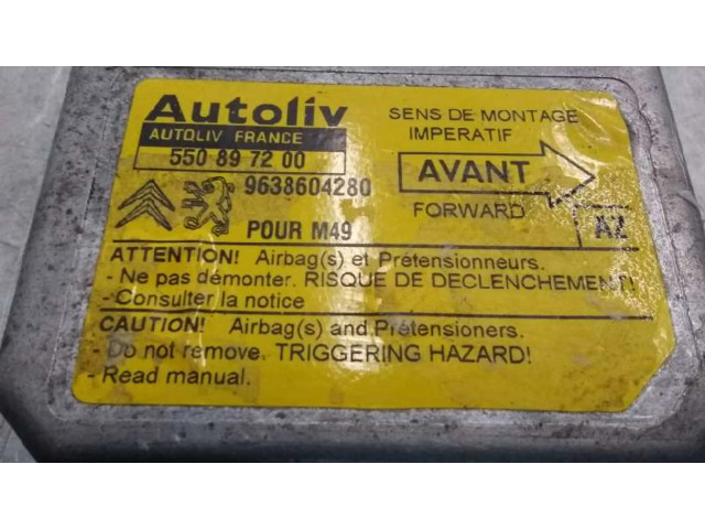 Блок подушек безопасности 9638604280, 550897200   Citroen Berlingo