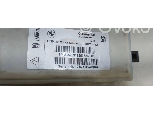 Блок подушек безопасности 9253636-01, 31925363601P BMW X3 F25