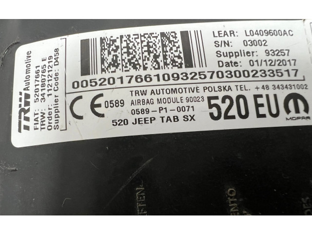 Подушка безопасности в сиденье L0409600AC, 0589P10071   Jeep Renegade