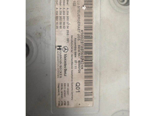 Řídící jednotka A2049005704 Mercedes-Benz GLK (X204) 2011