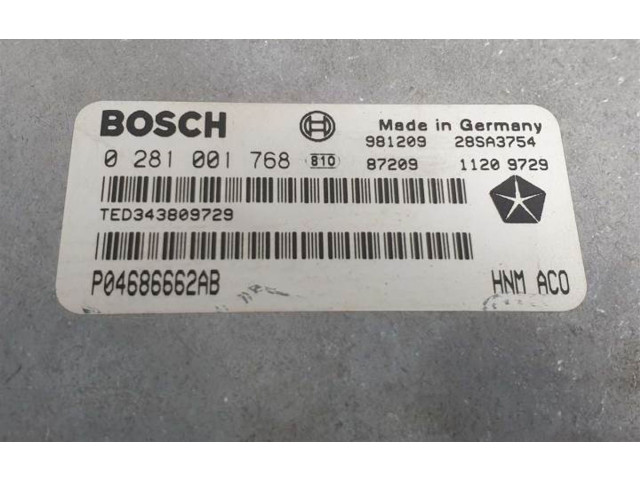 Řídící jednotka P04686662AB Chrysler Grand Voyager II 1989