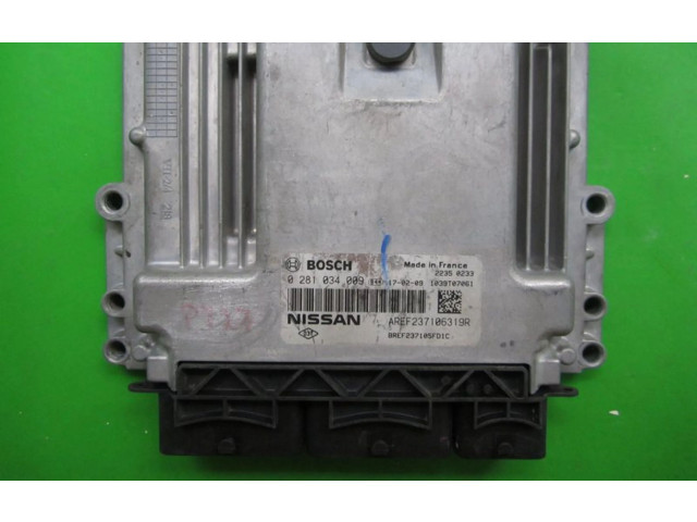Řídící jednotka 237106319R, 0281034009 Nissan Micra K14 2017