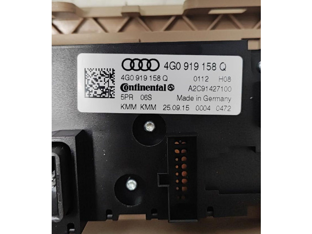 Блок управления климат-контролем 4G0919158Q Audi A7 S7 4G