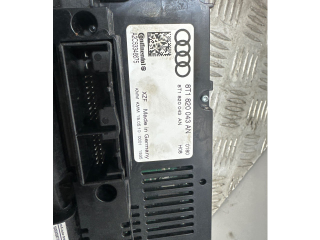 Блок управления климат-контролем 8T1820043AN, A2C53346675 Audi A5 8T 8F