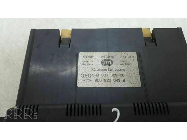 Блок управления климат-контролем 8l0820043b, 5hb00760800 Audi A3 S3 8L