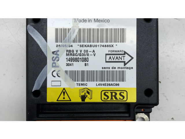 Блок подушек безопасности 1499801080 Citroen C8