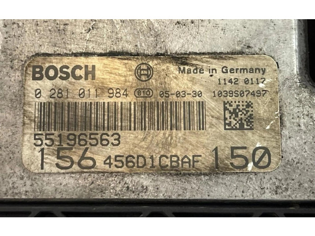 Блок управления двигателем Блок управления 55196563, 55196563 Alfa Romeo 166