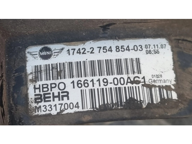 Вентилятор радиатора 2754854, 17422754854 Mini One - Cooper Coupe R56 1.4