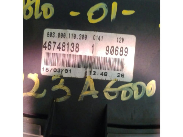 Přístrojová deska Fiat Doblo 2006