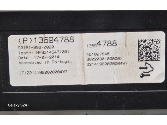 Блок управления климат-контролем 13594788 Opel Meriva B