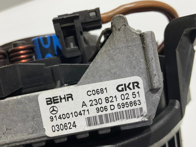 Вентилятор печки    A2308210251, 2308210251   Mercedes-Benz E W211