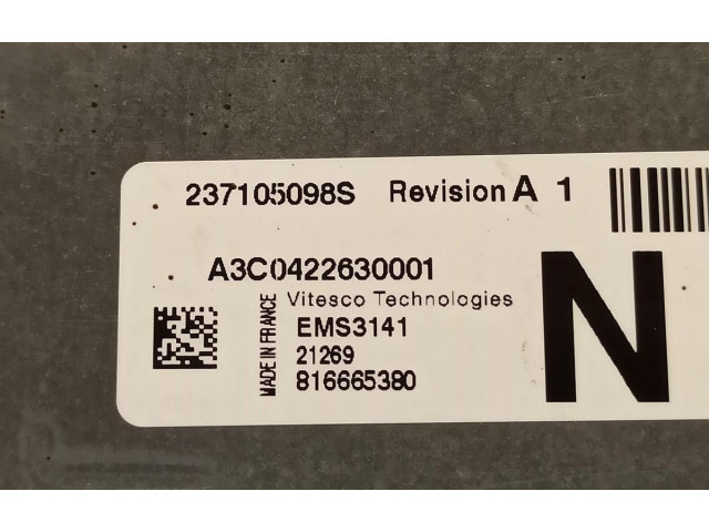Блок управления двигателем Блок управления 237105100S Dacia Duster II