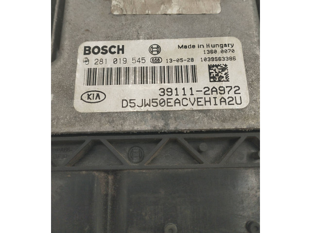 Блок управления двигателя 391112A972, 0281019545   KIA Ceed