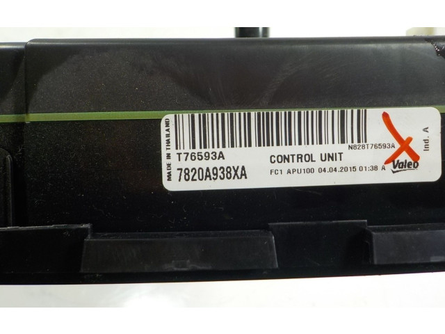 Блок управления климат-контролем 7820A938XA, 7820A938XA   Mitsubishi Mirage VI G4 Attrage