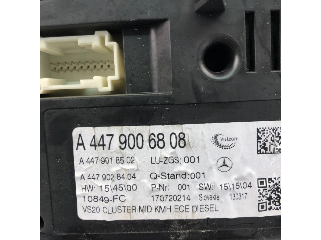 Přístrojová deska Mercedes-Benz Vito Viano W447 2016 A4479006808