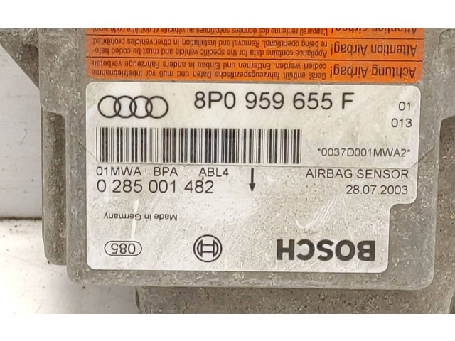 Блок подушек безопасности 8P0959655F, 0285001482 Audi A3 S3 A3 Sportback 8P