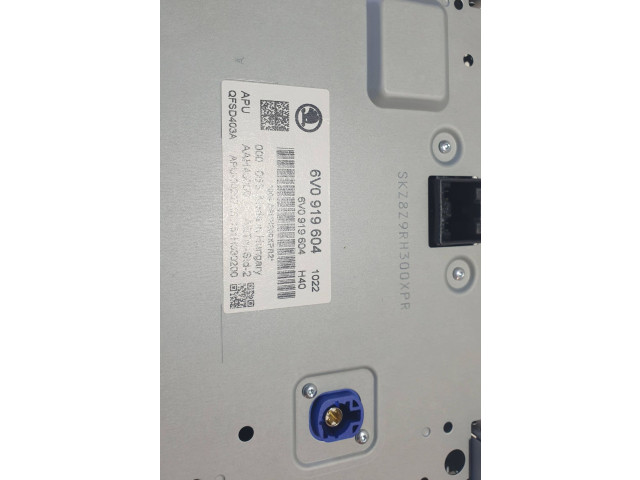 Радио/ проигрыватель CD/DVD / навигация 6V0919604, OESD403A Skoda Fabia Mk3 (NJ)