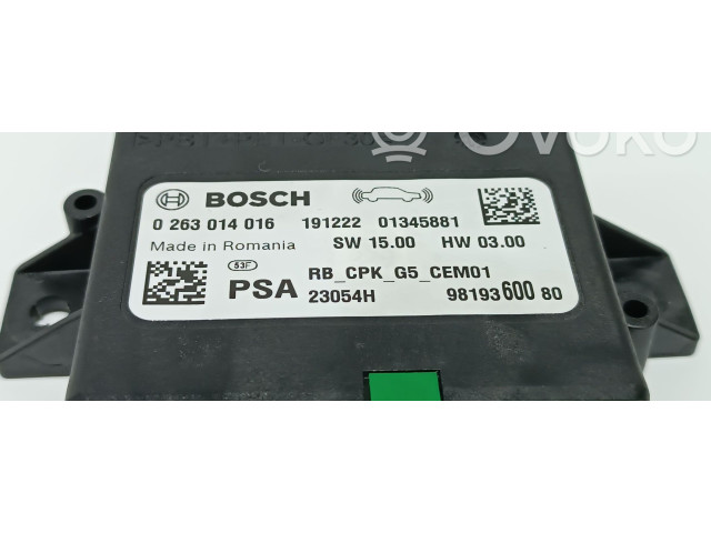 Блок управления 1623123380, 0263014016   Peugeot 5008