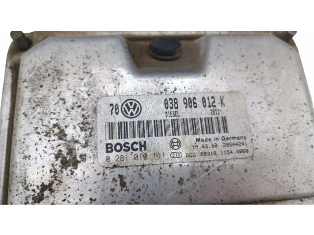 Блок управления двигателя 038906012K, 0281010111   Volkswagen Golf IV