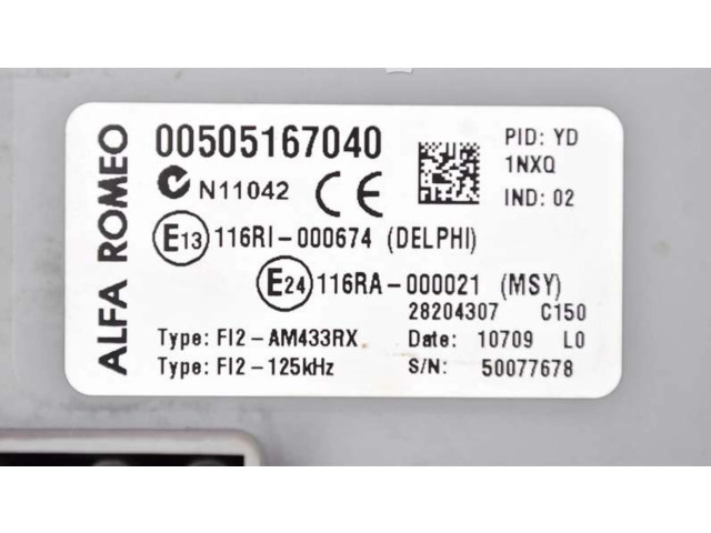 Pojistková skříňka 00505167040, 00505167040 Alfa Romeo Mito 2009