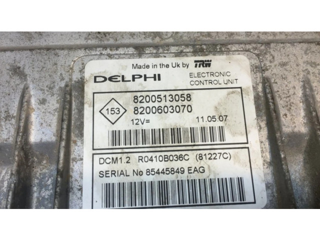 Řídící jednotka 8200513058, 8200603070   Dacia Logan I 2007