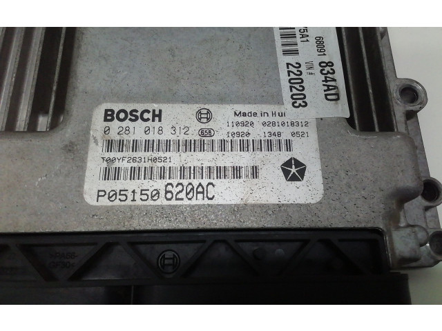 Блок управления двигателя P05150620AC, 939B5000 Fiat Freemont