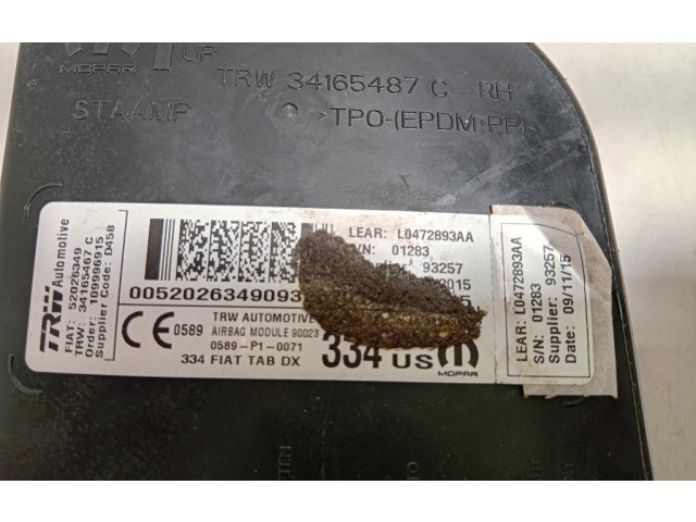 Подушка безопасности в сиденье 34165487C, 34165487C   Fiat 500X