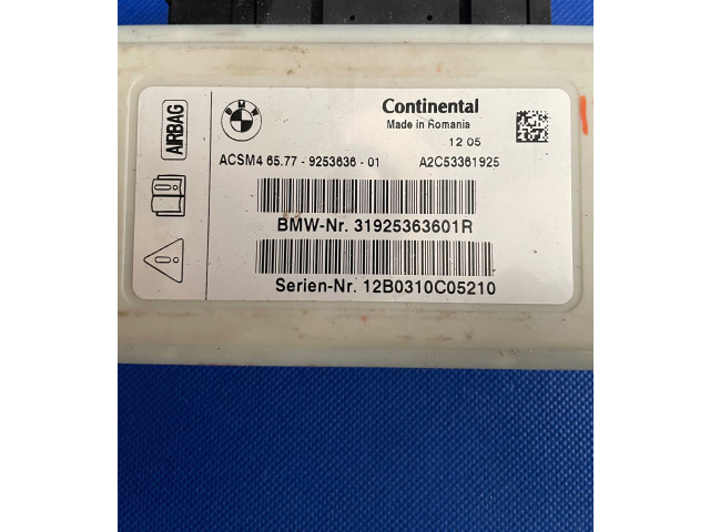 Блок подушек безопасности 9253636, A2C53361925 BMW 5 F10 F11