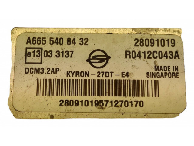 Блок управления двигателя A6655408432, R0412C043A SsangYong Kyron