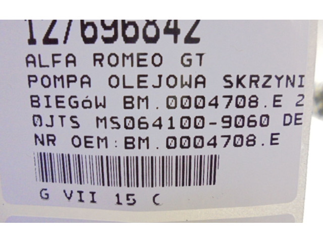 Čerpadlo oleje BM.0004708.E, BM.0004708.E Alfa Romeo GTV