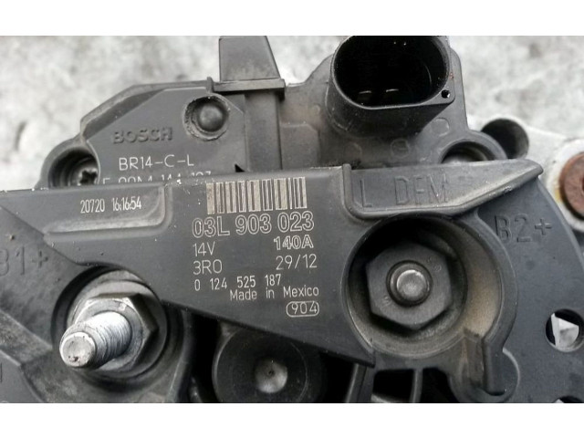 Генератор 0124525187, 187 Volkswagen Golf VI