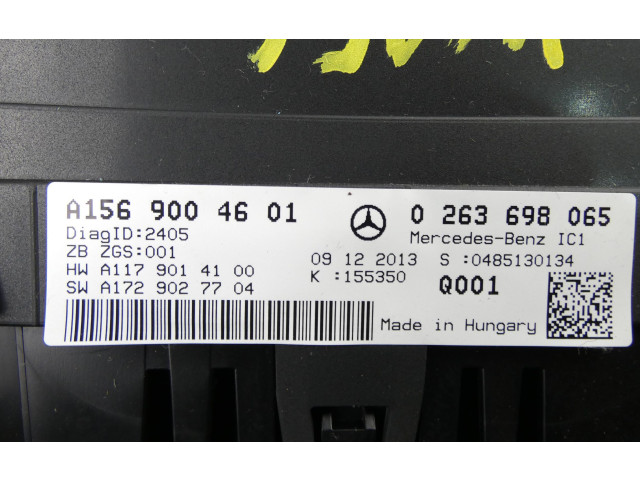 Přístrojová deska Mercedes-Benz GLA W156 2014 A1569004601, 0263698065
