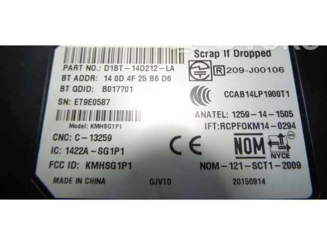 Блок управления D1BT14D212LA, 2117587   Ford Transit -  Tourneo Connect