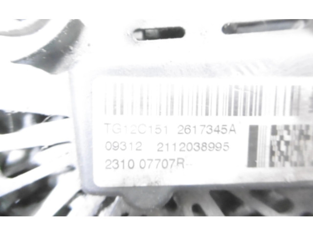 Генератор 231007707R, 231007707R Dacia Duster