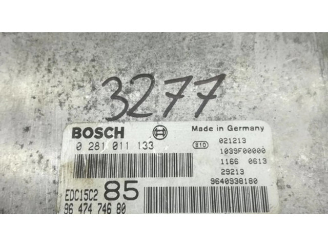 Řídící jednotka 0281011133, 9647474680 Opel Astra H 2004