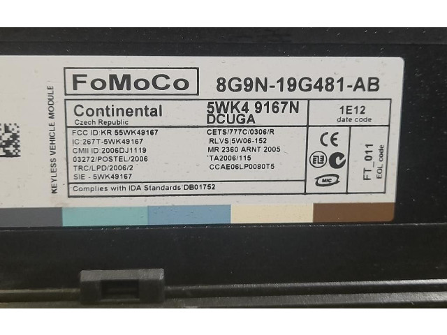 Блок комфорта 8G9N19G481AB, 306DT Jaguar XF X250