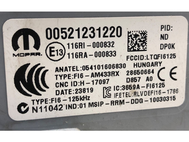 Pojistková skříňka 00521231220 Fiat Fiorino 2009