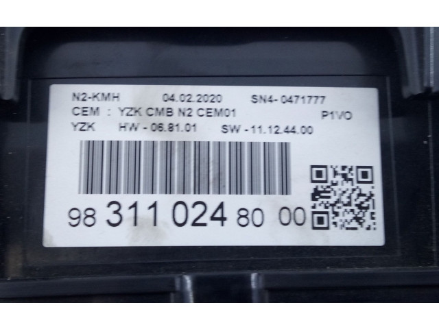 Панель приборов 9831102480, E3-A4-21-2   Opel Combo E       