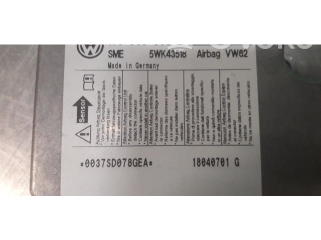 Airbagsteuergerät 1T0909605B, 1T0909605B Volkswagen Touran