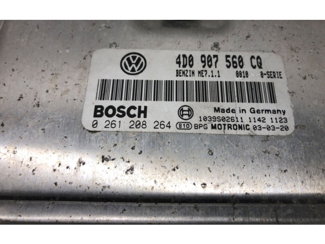 Блок управления двигателем Блок управления 4D0907568CQ Volkswagen Phaeton