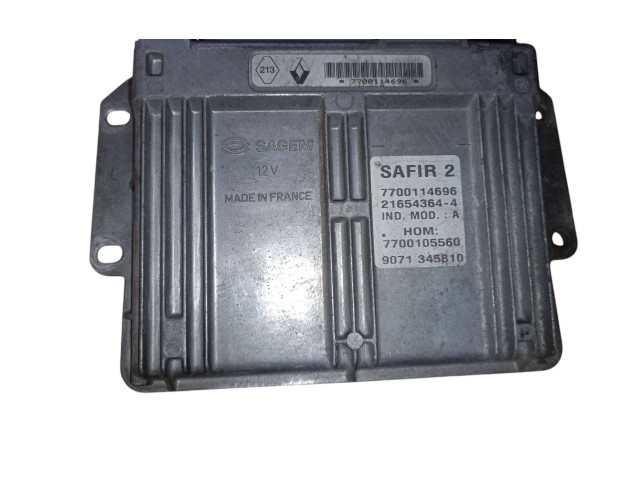 Блок управления двигателя 7700114696, 216543644   Renault Twingo I