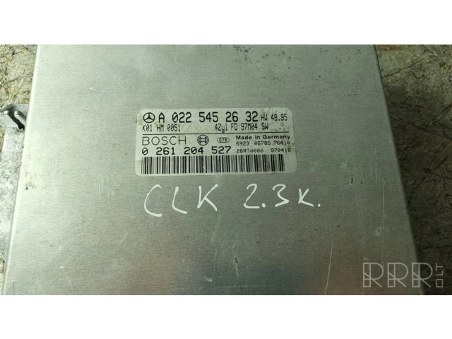 Řídící jednotka 0261204527, A0225452632   Mercedes-Benz CLK A208 C208 2001